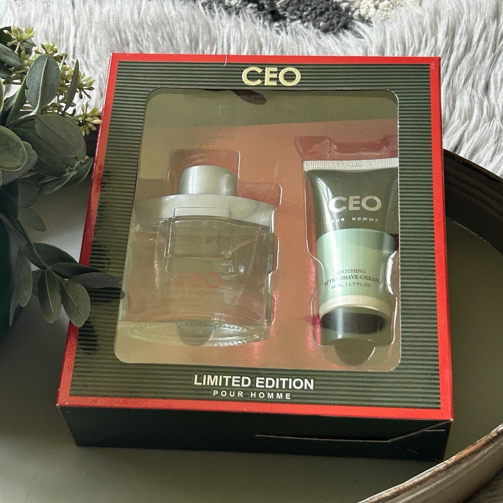 Limited Edition CEO 1.7oz/50ml Eau De Toilette EDT Spray & After Shave Cream NEW